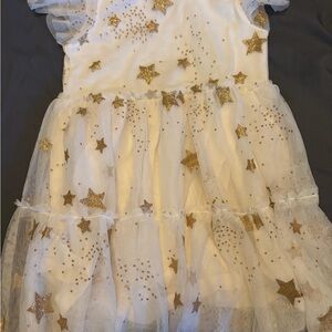 Cat & Jack White Dress with Silver Accents